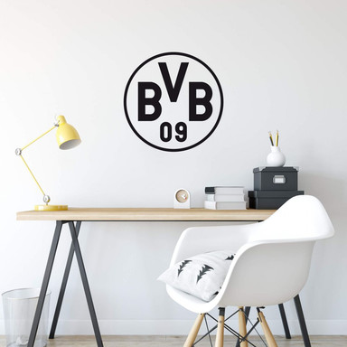 Wandsticker BVB Logo schwarz