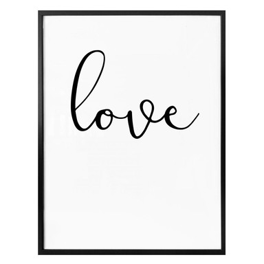 Poster Handwritten Love