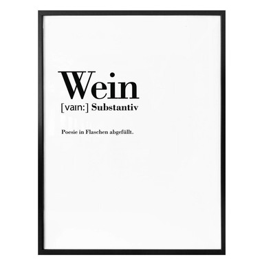 Poster Grammatik - Wein