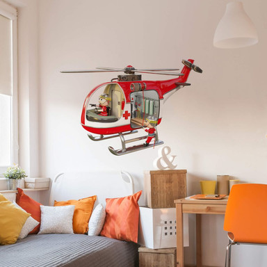 Wandtattoo Michel Agullo - Rettungshelikopter
