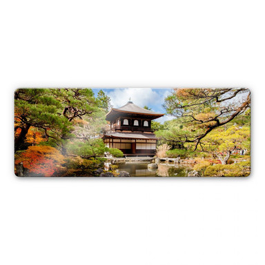 Glasbild Japanischer Tempel 2 Panorama