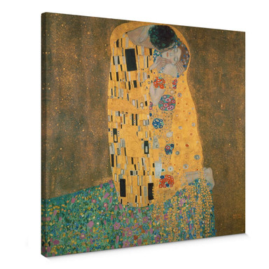 Leinwandbild Klimt - Der Kuss