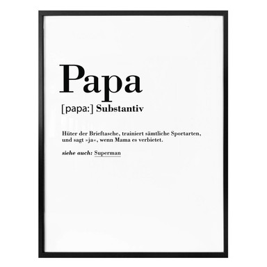 Poster Grammatik - Papa