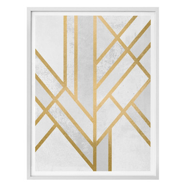 Poster Fredriksson - Art Deco: Goldene Geometrie