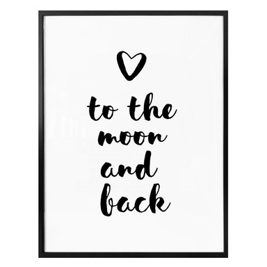 Poster Love to the moon and back