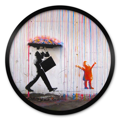 Poster Banksy - Coloured Rain - Rund
