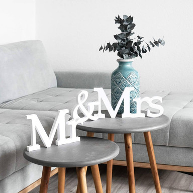 Dekobuchstaben 3D Mr & Mrs -Serife-
