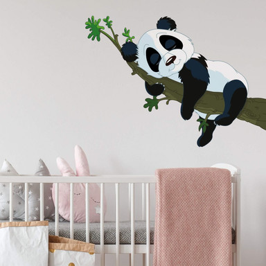 Wandsticker Schlafender Panda