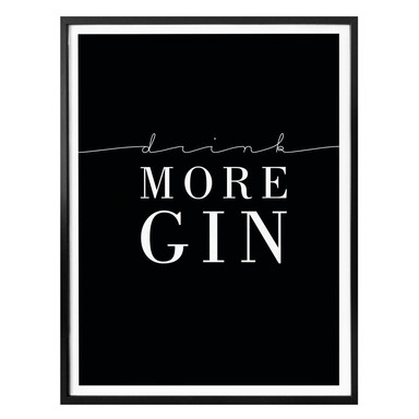 Poster Drink more Gin