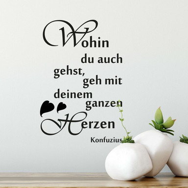 Wandtattoo Wohin du auch gehst