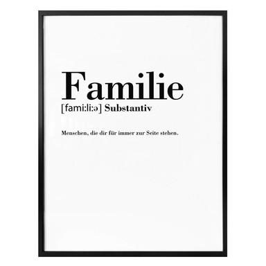 Poster Grammatik - Familie