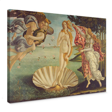 Leinwandbild Botticelli - Geburt der Venus