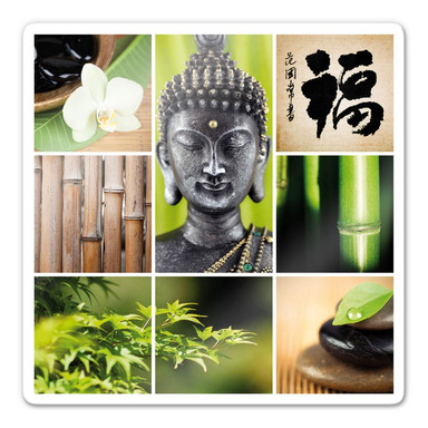 Glasbild Asian Spa