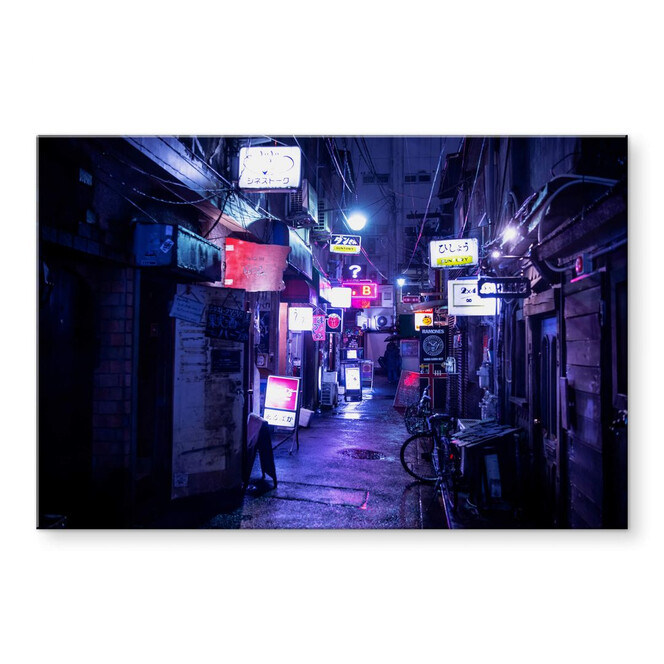 Acrylglasbild Hugonnard - Nachtleben in Japan