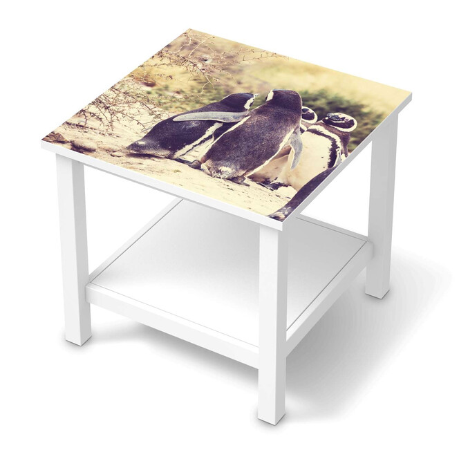 Möbel Klebefolie IKEA Hemnes Tisch 55x55cm - Pingu Friendship- Bild 1