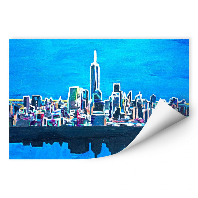 Wallprint Bleichner - New York City im Neonschimmer