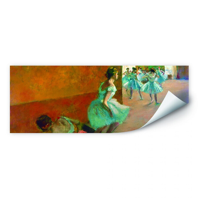 Wallprint Degas - Tänzerinnen auf einer Treppe - Panorama