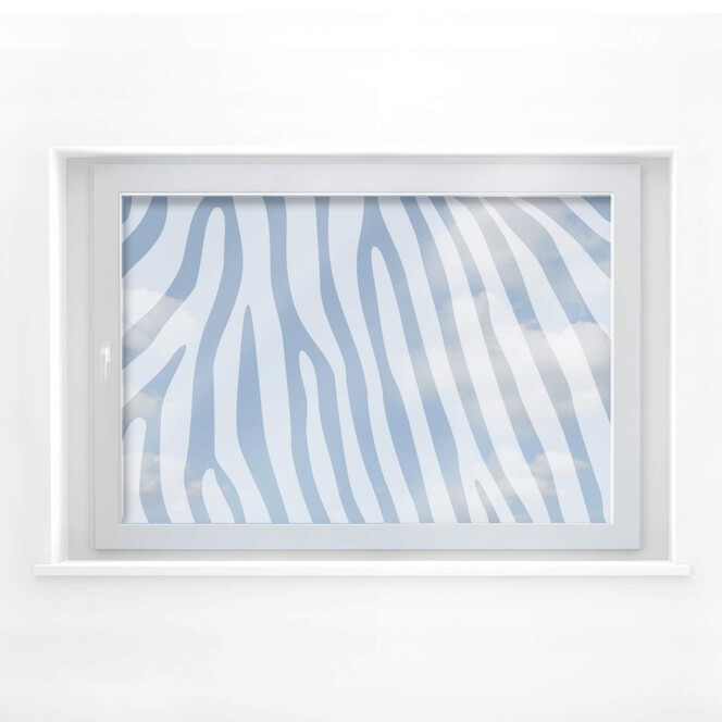 Fensterdekor Zebra Muster 1