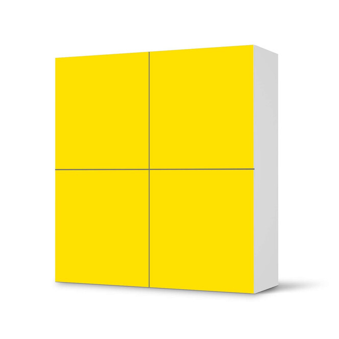 Klebefolie IKEA Besta Schrank 4 Türen - Gelb Dark- Bild 1