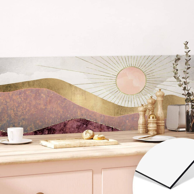 Küchenrückwand SpaceFrog Designs - Rosa Sonne