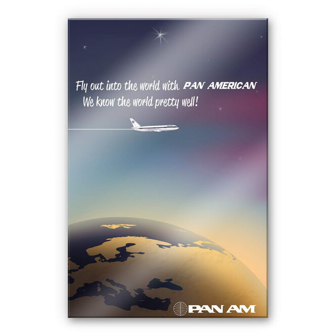Acrylglasbild PAN AM - Worldwide