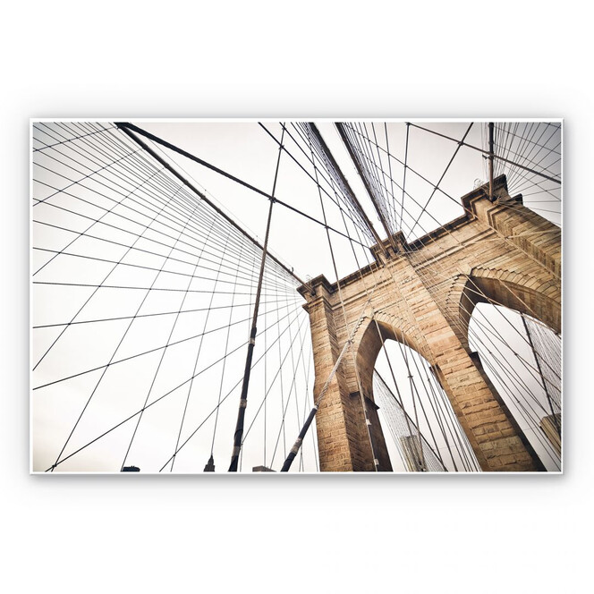 Wandbild Brooklyn Bridge - Perspektive 02