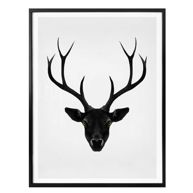 Poster Ireland - The Black Deer - Schwarzer Hirsch