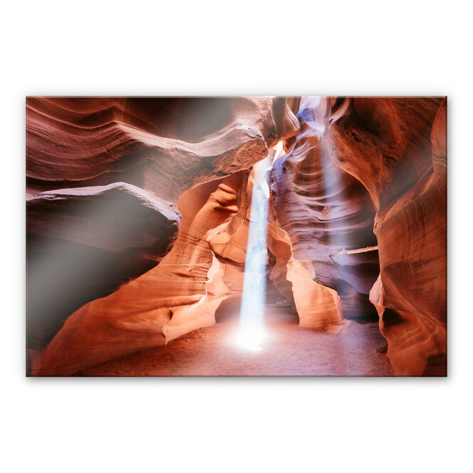 Acrylglasbild Colombo - Sonnenstrahlen im Antelope Canyon