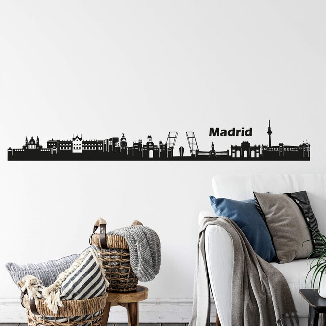 Wandtattoo Madrid Skyline