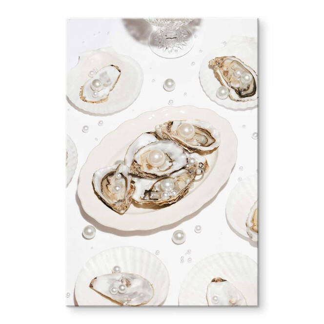 Acrylglasbild 1X Studio - Austern mit Perlen