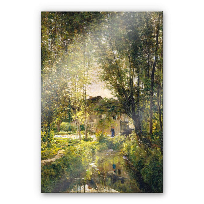 Acrylglasbild Daubigny - Landschaft mit Sonnenlicht