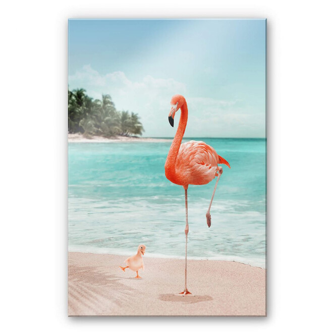Acrylglasbild Loose – Wannabe Flamingo