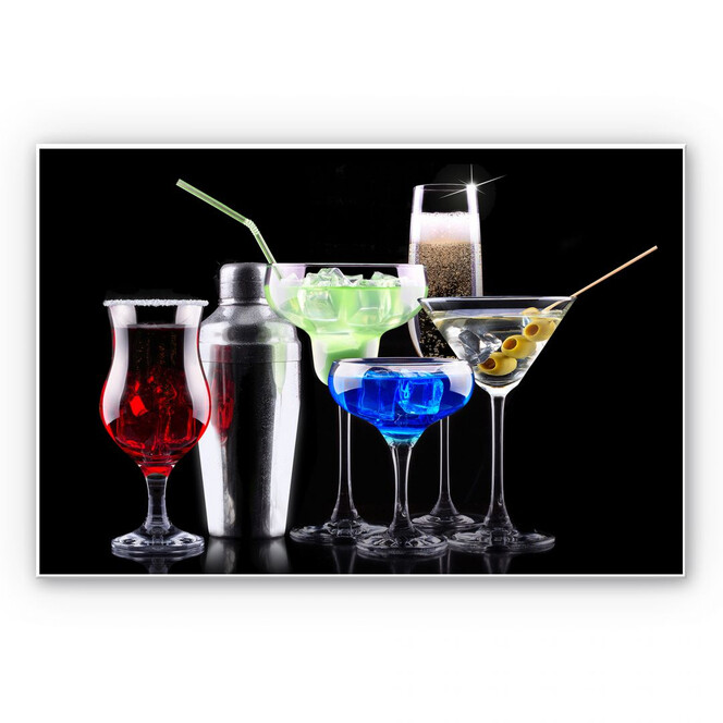 Wandbild Girly Cocktails
