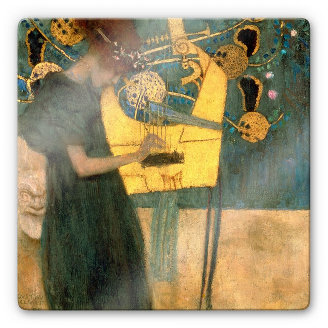 Glasbild Klimt - Die Musik