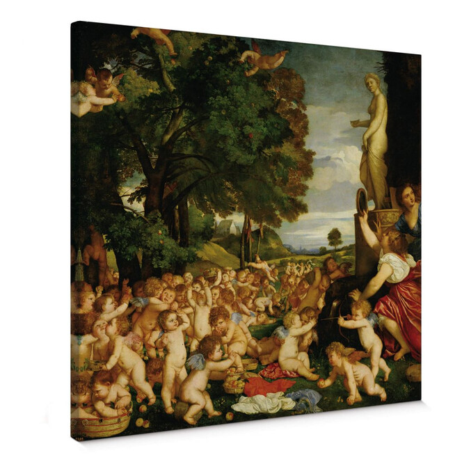 Leinwandbild Tizian - Das Venusfest