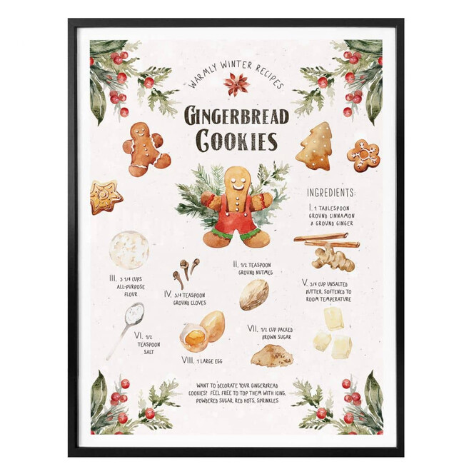 Poster Gingerbread Cookies Recipe