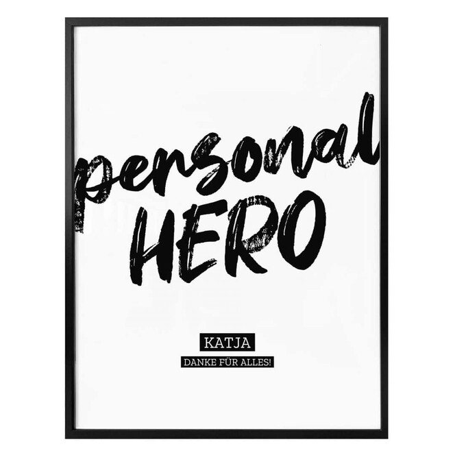 Personalisiertes Poster Personal Hero