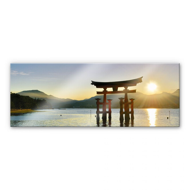 Acrylglasbild Itsukushima Schrein - Panorama