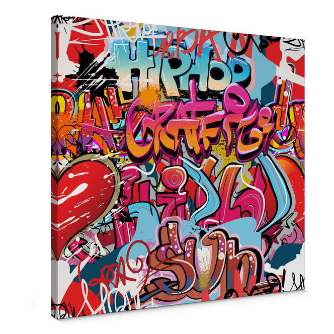 Leinwandbild Graffiti Hip Hop