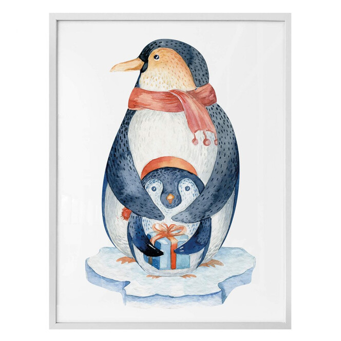 Poster Kvilis - Pinguin und das Geschenk