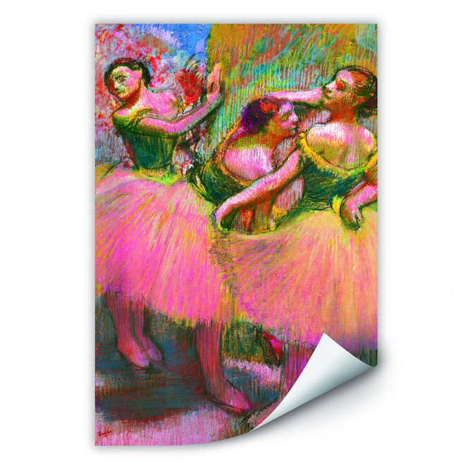 Wallprint Degas - Drei Tänzerinnen mit grünen Korsagen