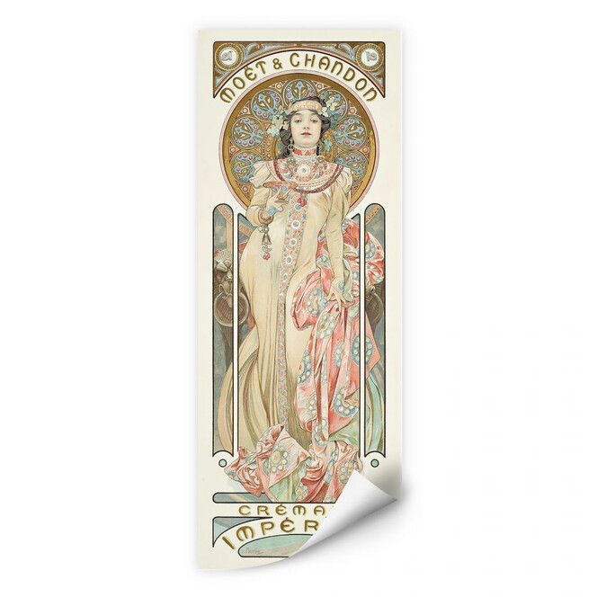 Wallprint Mucha - Moët and Chandon: Dry Imperial - Panorama