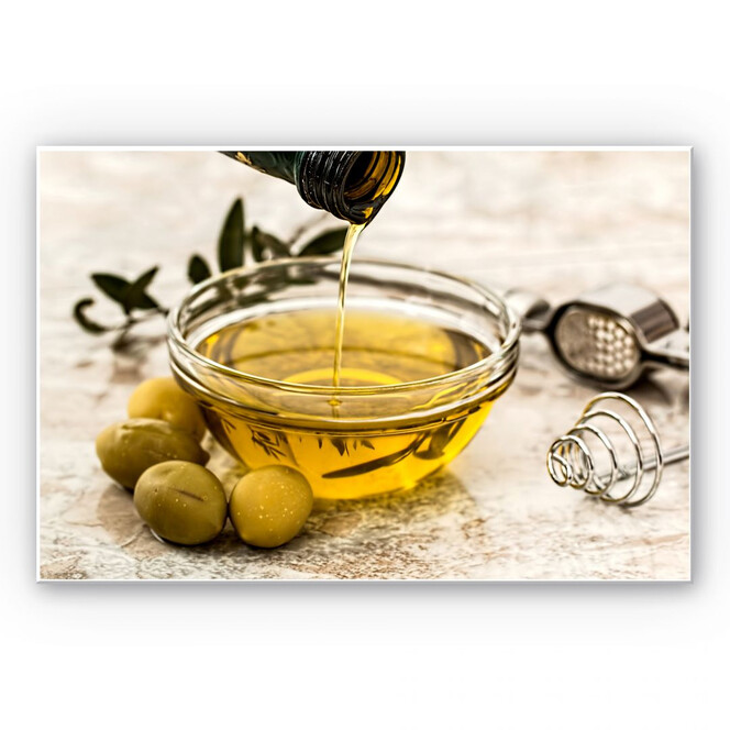 Wandbild Olivenöl