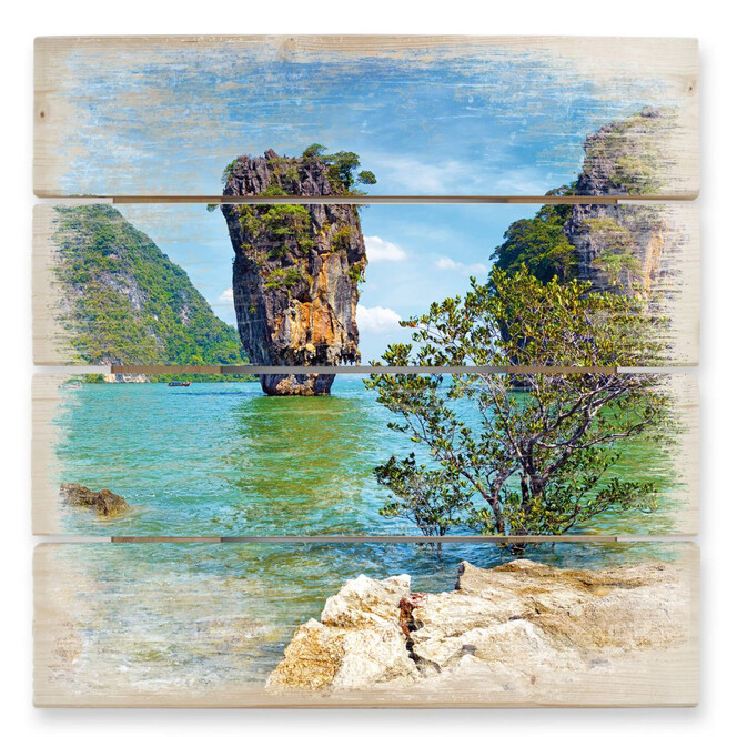 Holzbild Khao Ta-Pu Island