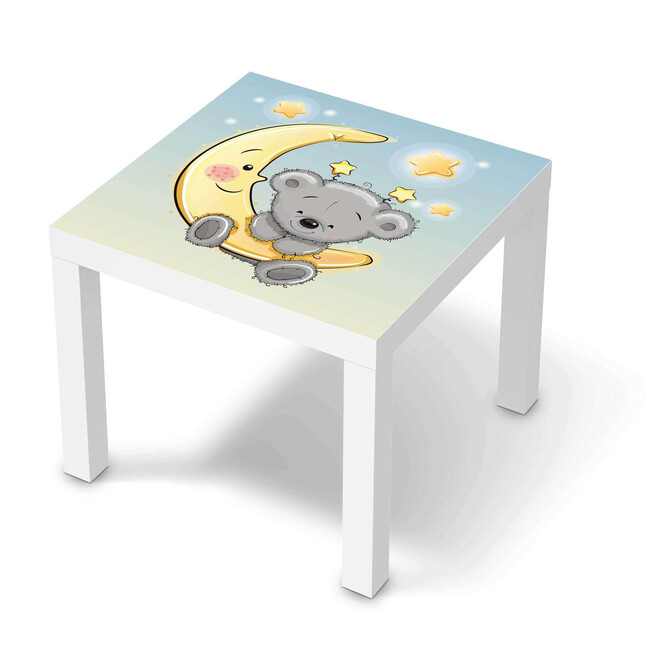 Möbelfolie IKEA Lack Tisch 55x55cm - Teddy und Mond- Bild 1