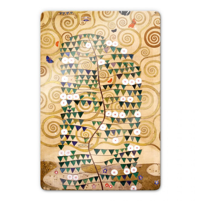 Glasbild Klimt - Entwurf für den Stocletfries
