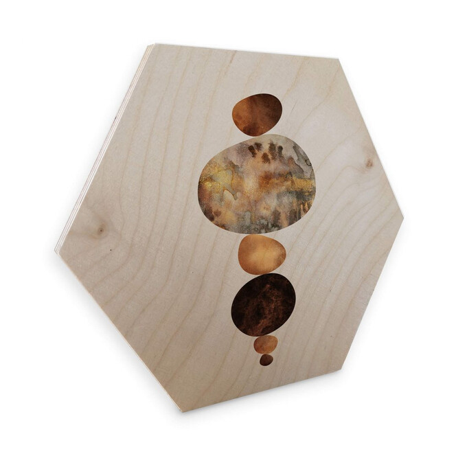 Hexagon - Holz Birke-Furnier Fredriksson - Balance