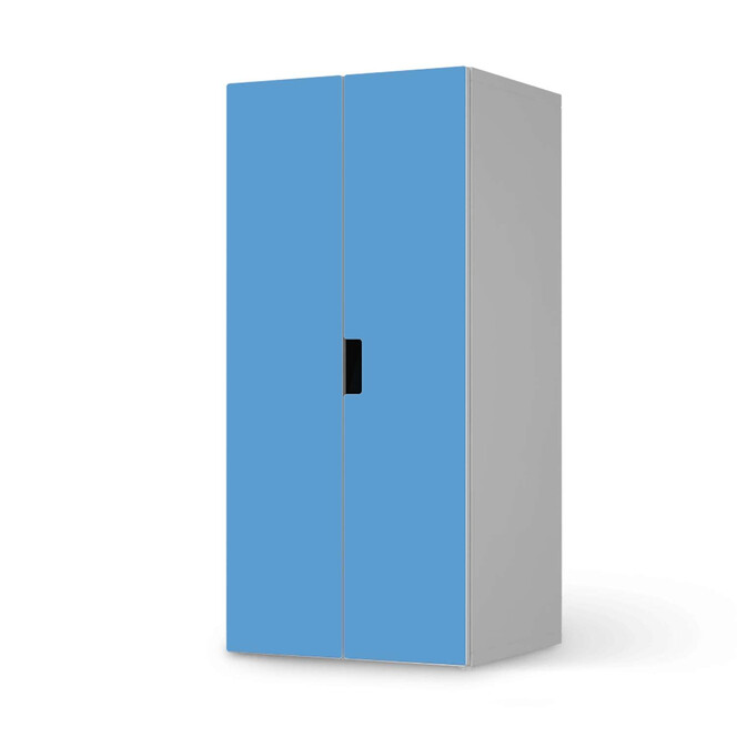 Möbelfolie IKEA Stuva / Malad Schrank - 2 grosse Türen - Blau Light- Bild 1
