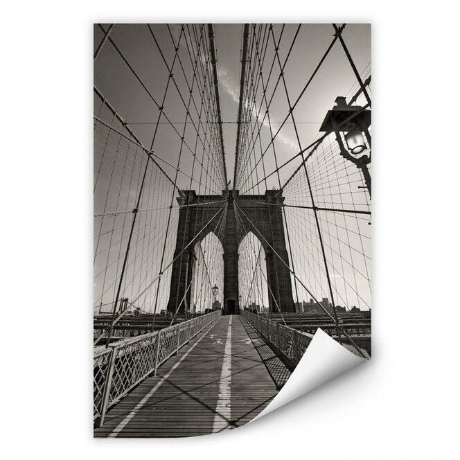 Wallprint Brooklyn Bridge Perspektive