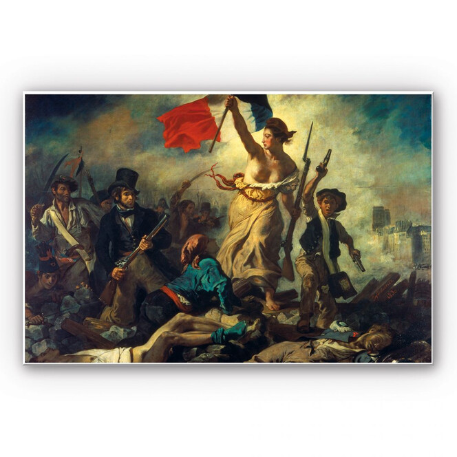 Wandbild Delacroix - Die Freiheit führt das Volk
